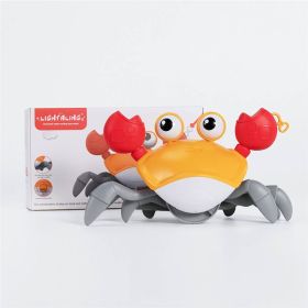 Escape Crab Rechargeable Electric Pet Musical Toys Children'S Toys Birthday Gifts Interactive Toys Learn To Climb Toys (Color: Orange)